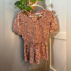 Hayden Floral Smocked Blouse